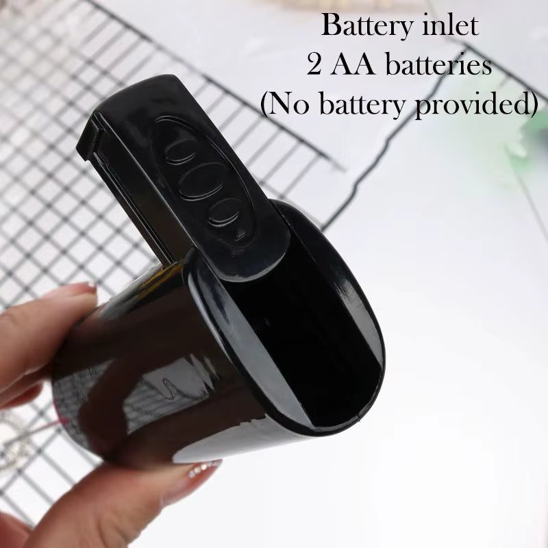 Handheld Milk Frother & Coffee Whisk - Electric Foam Maker for Lattes & Cappuccinos - Battery Operated Mini Drink Mixer & Egg Beater - Stainless Steel Barista Tool for Hot Chocolate & Matcha