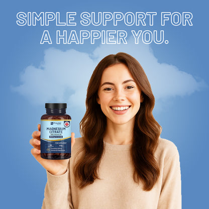 Magnesium Citrate 1500mg Capsules with Vitamin B6 | 120 Vegan Tablets