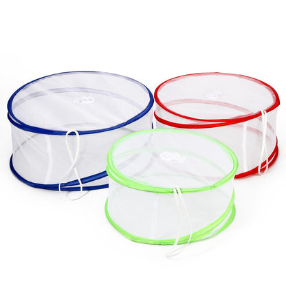 Set of 3 Pop-Up Food Covers — Reusable Mesh Bowl & Plate Covers, Collapsible