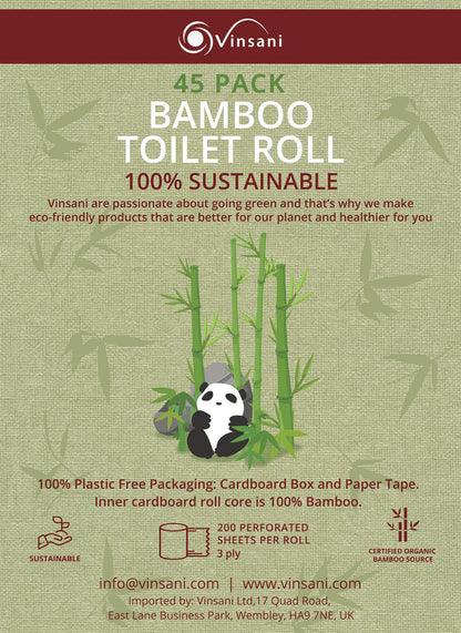 Bamboo Kitchen Roll Towels — 12-Pack, Eco-Friendly, Super Absorbent, 1200 Sheets