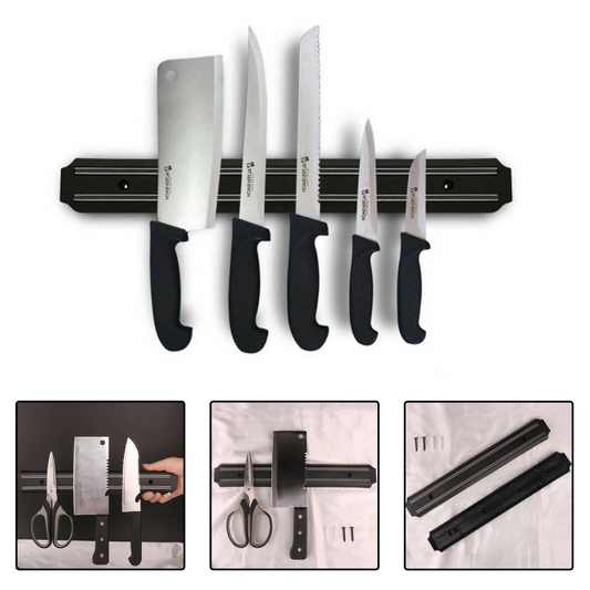 Magnetic Knife Holder Wall Mount — Strong Kitchen Strip, 20cm / 33cm / 55cm